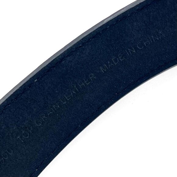 Croc Embossed Black Leather Belt by Roper  Removable Engraved Buckle Western 46 - Picture 10 of 10